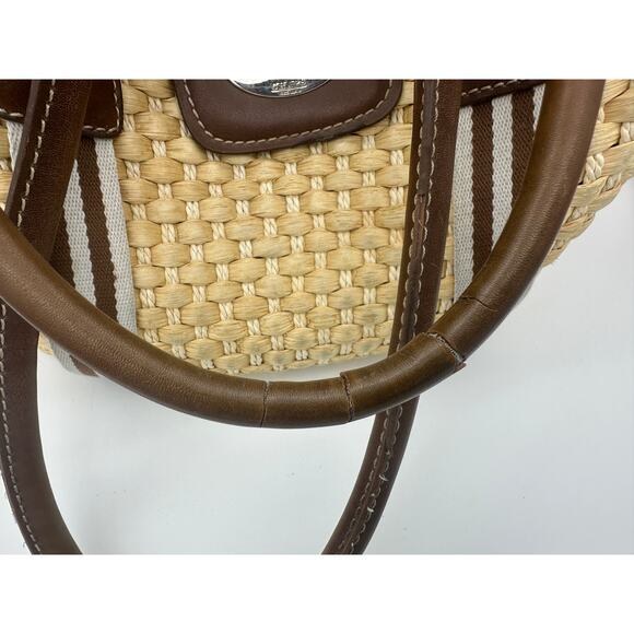 Chaps Basket weave hand bag - Picture 6 of 8